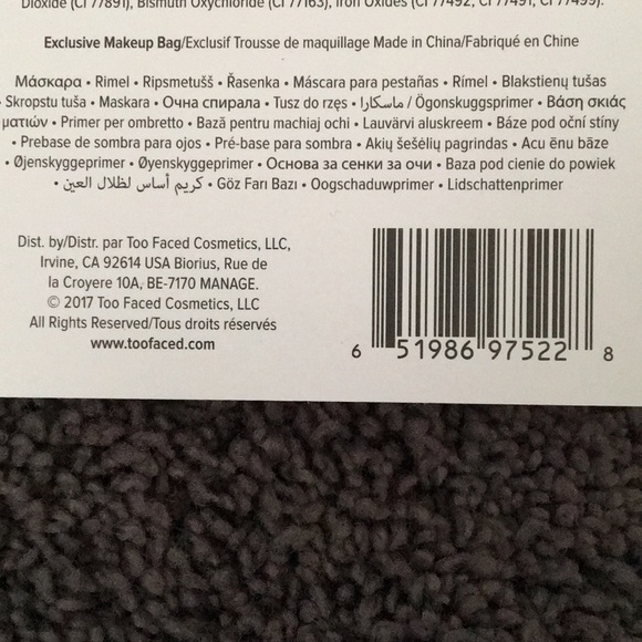 Exclusive rainbow Too Faced makeup bag - Picture 3 of 3